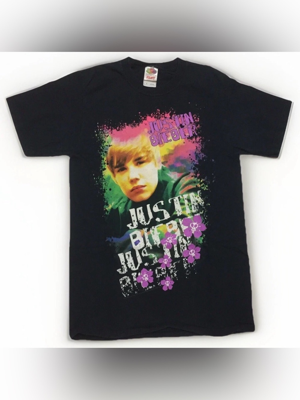Justin Bieber T-Shirt 2010 My World Tour Size Small Official Merch Pop Music